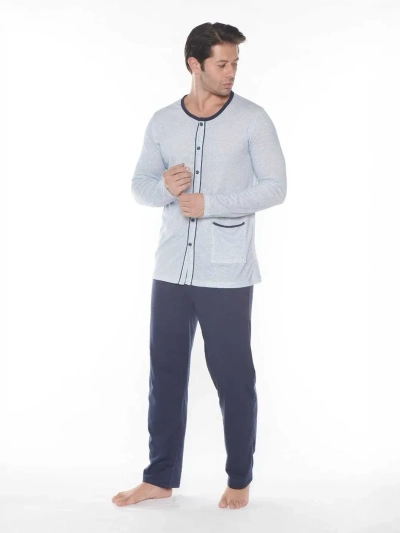 Royalfashion Pamut férfi pizsama nyomattal