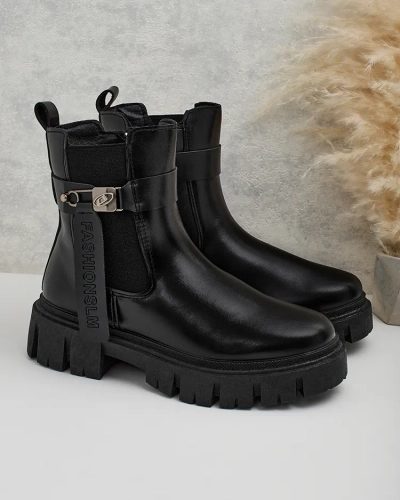 Royalfashion Ženski škornji iz eko usnja Dobinas