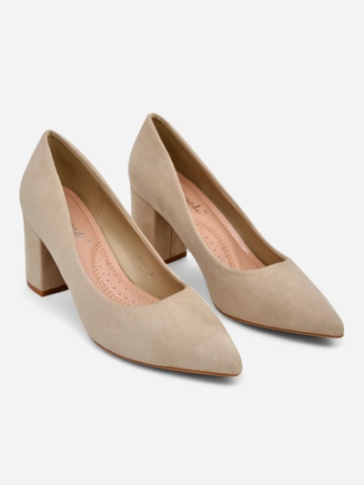 Royalfashion Ženski pumps z ekološko suedin in peto Ugandes