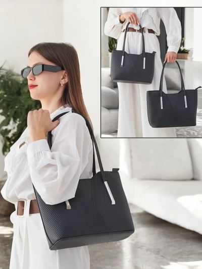 Royalfashion Dvojna ženska torba z embossingom