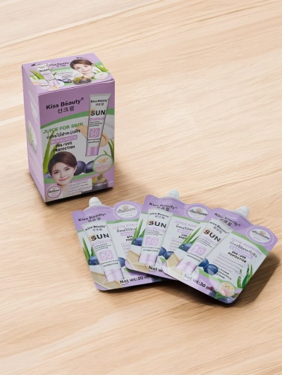 Kiss Beauty Kremo za sončenje 50 SPF v vrečicah 30mlx10kos