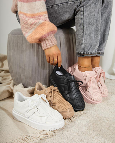 Royalfashion Różowe sportowe sneakersy damskie Sumikoa