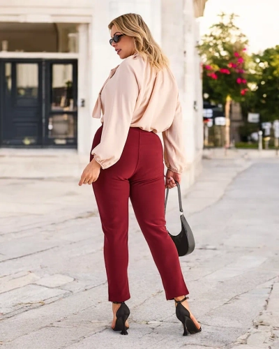 Royalfashion Ženske izolirane hlače tregings PLUS SIZE