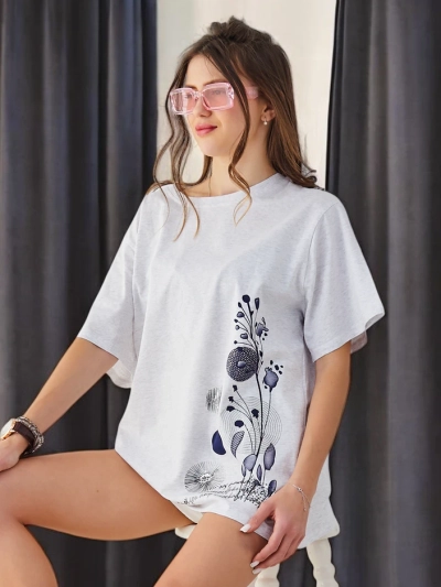 Royalfashion Ženska bombažna majica s potiskom