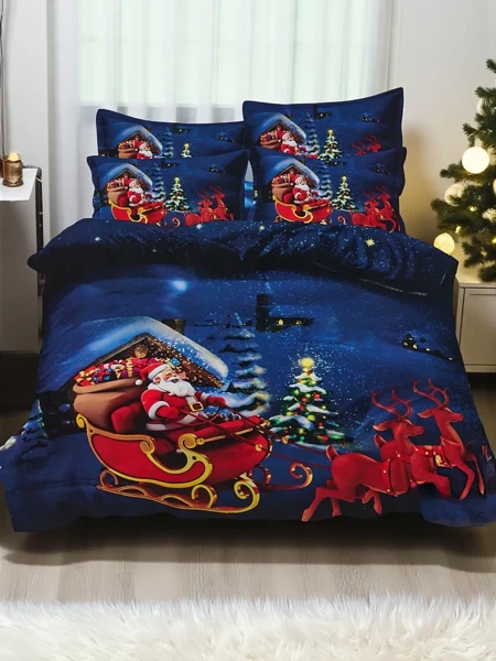 Royalfashion Božična posteljnina 160x200 komplet 3-DELNI