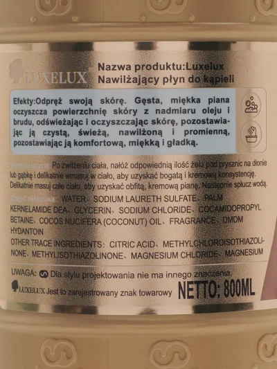 Luxelux Gel za prhanje Bright Embellish 800 ml