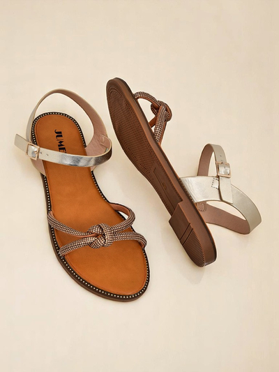 Royalfashion Sandale femrash me zirkone dekorative Bella Shine