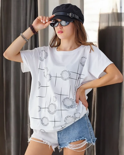 Royalfashion Ženska bombažna majica z printom
