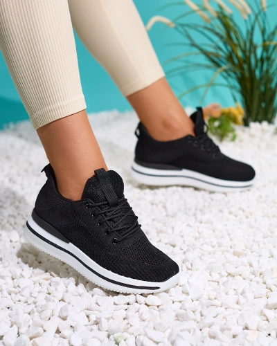 Royalfashion Czarne sportowe buty damskie Losoyta