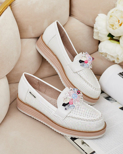 Royalfashion Mokasini s pisanimi kamni Restea