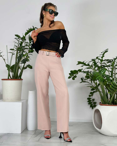 Royalfashion Ženske široke hlače iz blaga