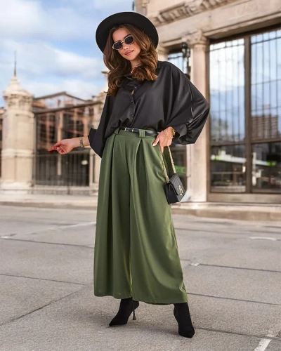 Royalfashion Ženske široke hlače