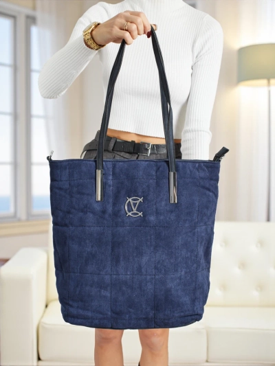 Dámska shopper kabelka Caryenne z eko semišu