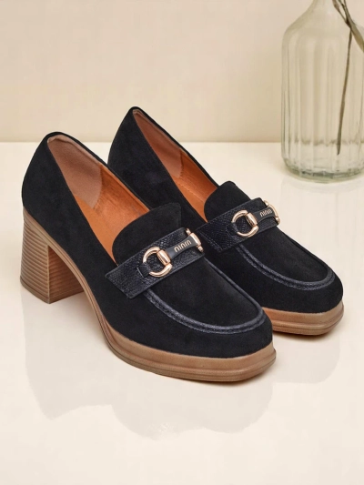 Royalfashion ženski loaferji z blok peto Apareus