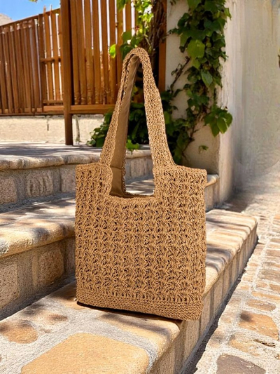 Royalfashion Velika ženska torba iz slame Sunny Straw