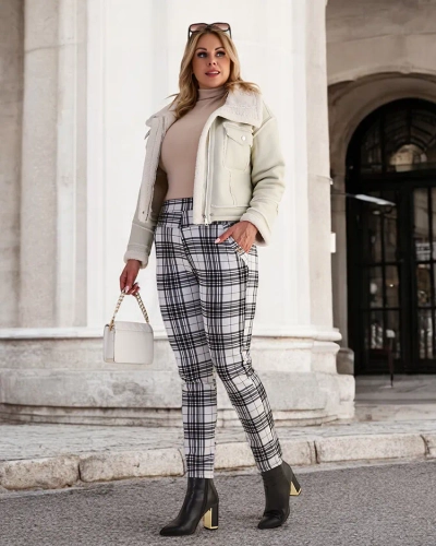 Royalfashion Segrete ženske hlače tegging PLUS SIZE