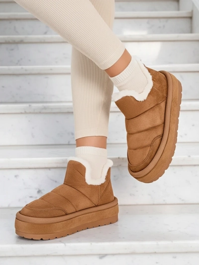 Royalfashion Ženski kratki škornji Zoeno a'la snow boots