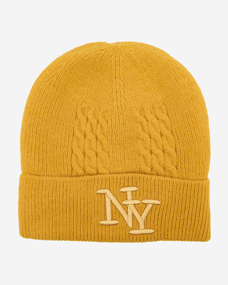 Royalfashion Izolirana ženska kapa Mustard