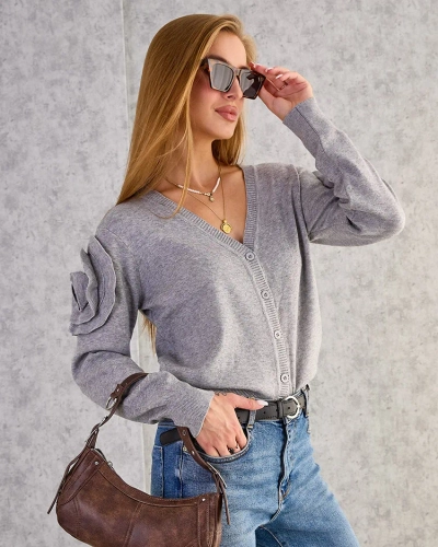 Royalfashion Ženski pulover brez gumbov