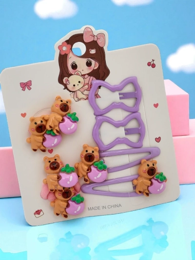 Set sponk za lase z motivi medvedka in pentlje