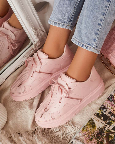Royalfashion Różowe sportowe sneakersy damskie Sumikoa