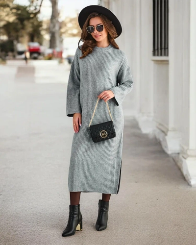 Royalfashion Duga haljina s kapuljačom za žene