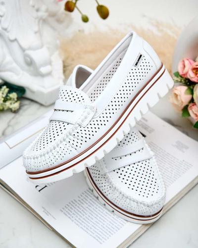 Royalfashion Azurni ženski mokasini Leteller