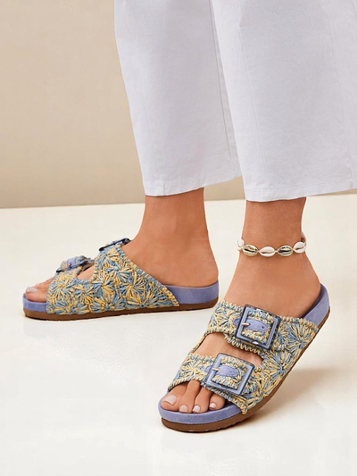 Royalfashion Ženski sandali z zaponkami Samorra