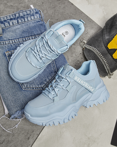 Royalfashion Niebieskie damskie buty sportowe typu sneakersy Evilpo