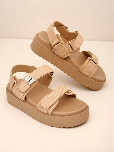 Ženski sandali s platformo Royalfashion Bež Lavinia – udobno poletje