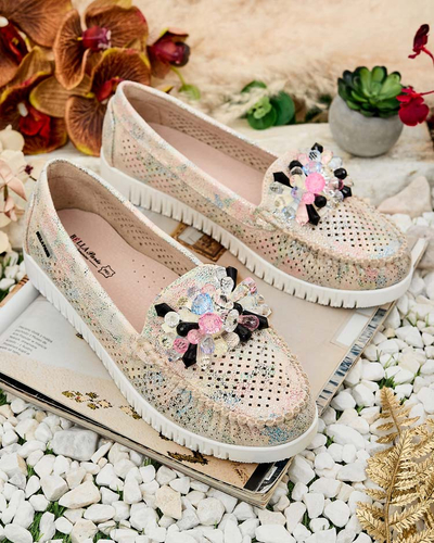 Royalfashion Women's beaded openwork mokasini Nasfali