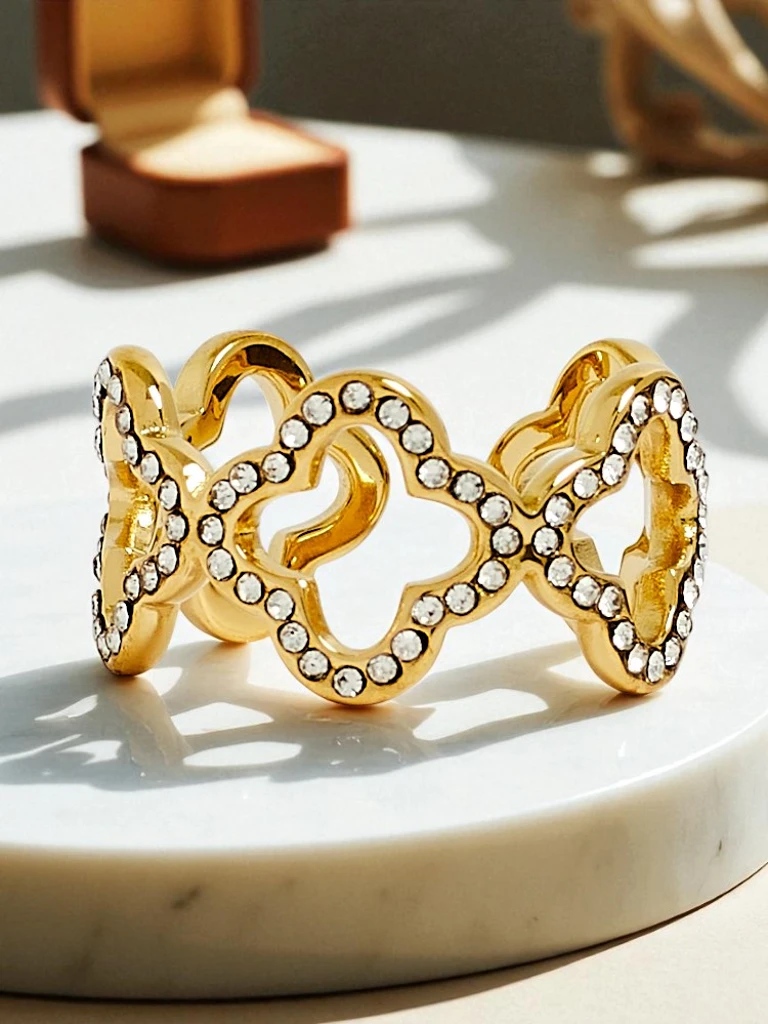 Ariadnina zapestnica Silverita s kristali