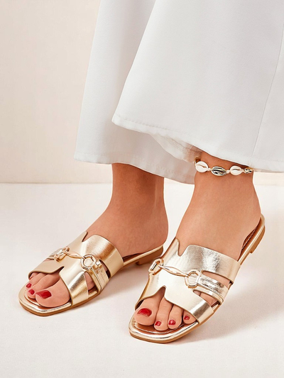 Royalfashion Ženske natikače z ravnim podplatom Lina