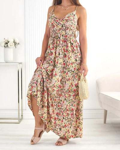 Royalfashion Ženska bombažna midi obleka