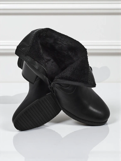 Ženski gležnarji iz eko usnja s peto Lunar Crest