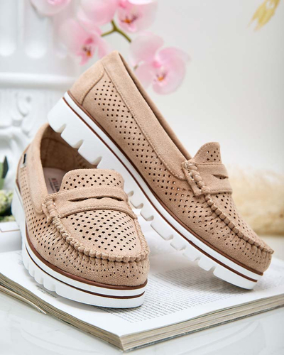 Royalfashion Azurni ženski mokasini Leteller