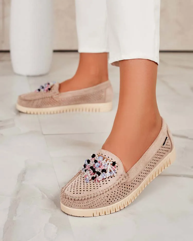 Royalfashion Women's beaded openwork mokasini Namis