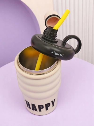 Royalfashion Termo skodelica z izlivom Happy Cup
