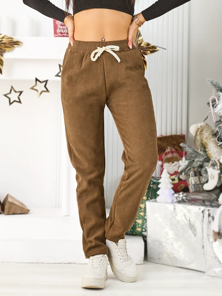Royalfashion Topli ženski veliki veličine slatke pantalone