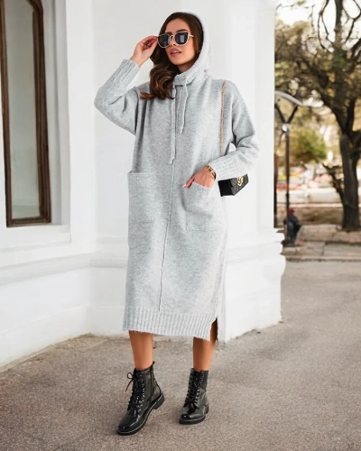 Royalfashion Duga haljina džemper za žene