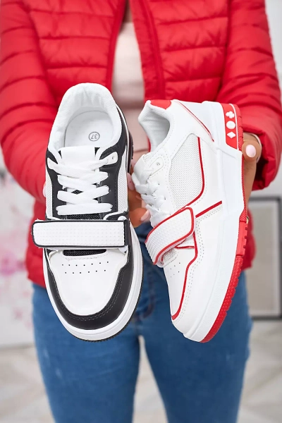 Royalfashion Sportowe sneakersy damskie w biało- zielonym kolorze Xirrat