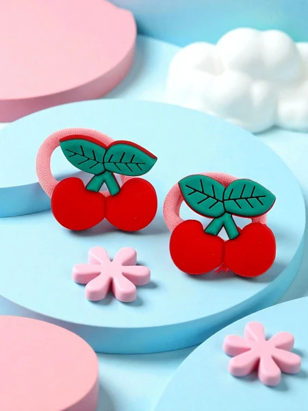 Royalfashion Elastike za lase z motivom sadja Fruity Bloom