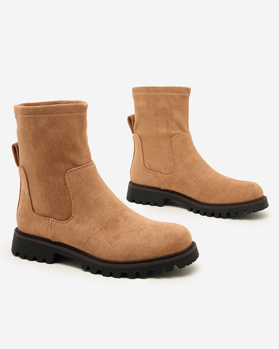 Royalfashion Ženski škornji Gebimma iz eko semiša