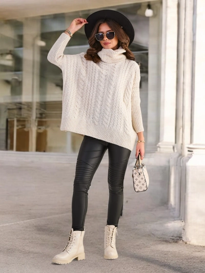 Royalfashion Ženski pulover z rolojem