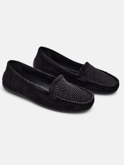 Royalfashion Ženske mokasine s kristali Ezuess