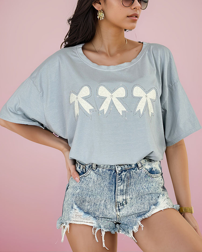 Royalfashion Ženska majica z metuljčkom