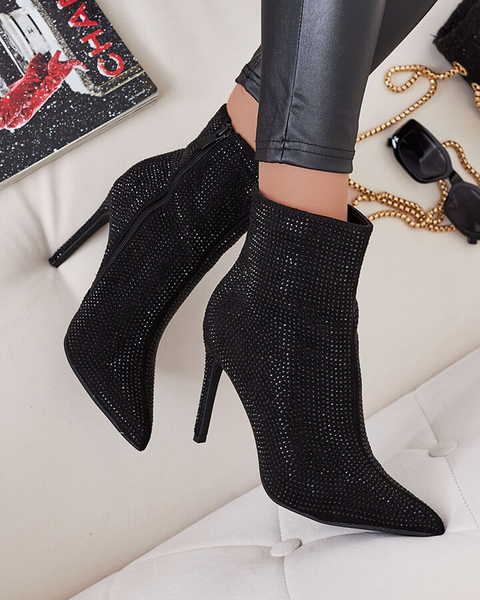 Royalfashion Ženski škornji Lekirisa Zirconia Stiletto