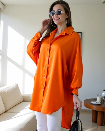 Royalfashion Dolga oversized srajca za ženske