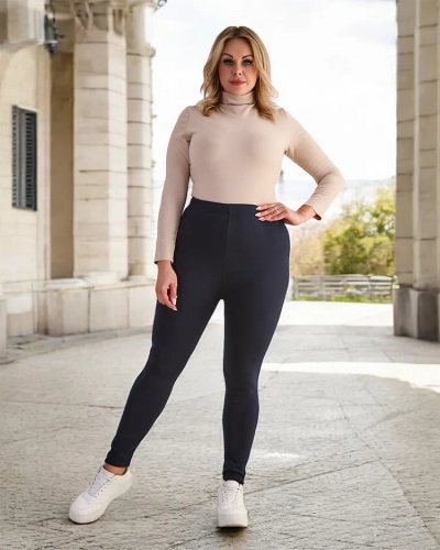 Royalfashion Ženske izolirane hlače tregings PLUS SIZE