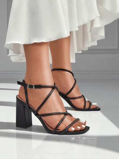 Royalfashion Ženske sandale z blok peto Elysia